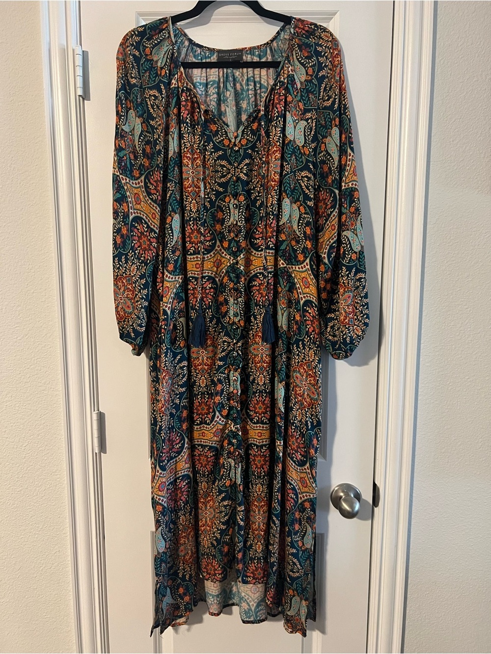 Patterned Midi Dress